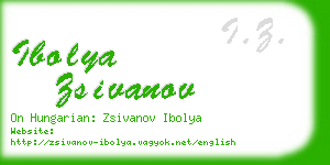 ibolya zsivanov business card